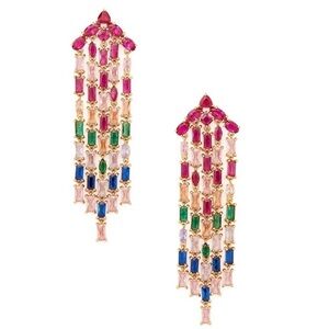 New Kate Spade Showtime Fringe Statement Earrings